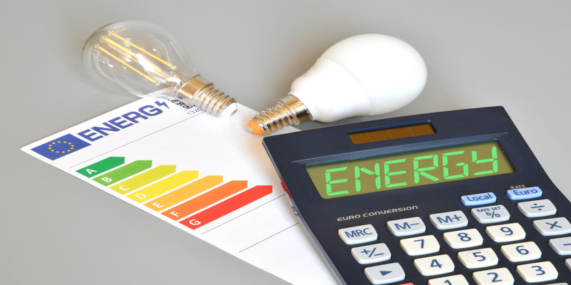 Energy efficiency scale of fan mode in air conditioner.
