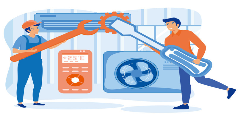 Repairing and upgrading AC unit to extend air conditioner lifespan and prevent breakdown.