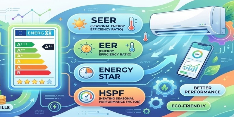Air conditioner efficiency ratings SEER EER and Energy Star chart