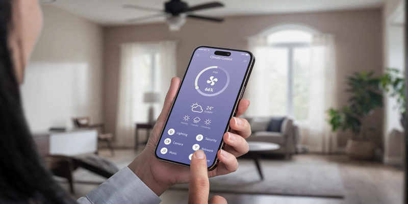 Connecting air conditioner to WiFi using mobile app