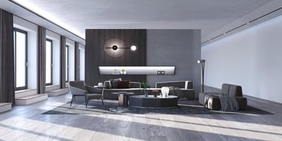 Room with air purifier